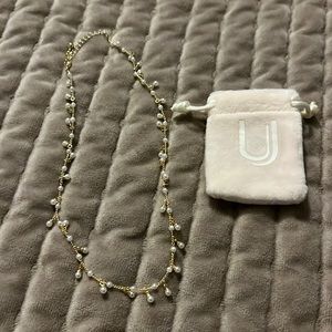 Uncommon James gold and pearl necklace